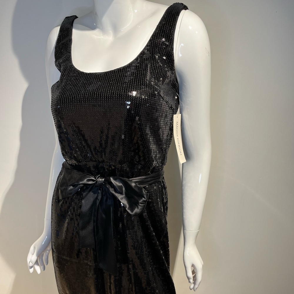 Black Sequin party dress… NWT Maggie London size 10 mini cocktail dress.